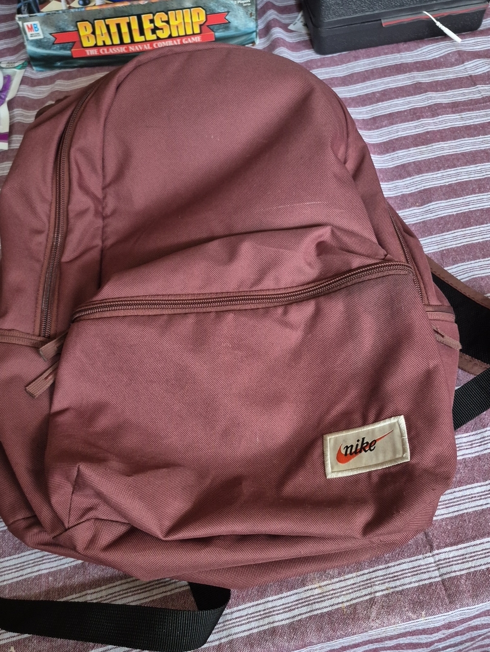 Nike Men's Backpack in Burgundy Red